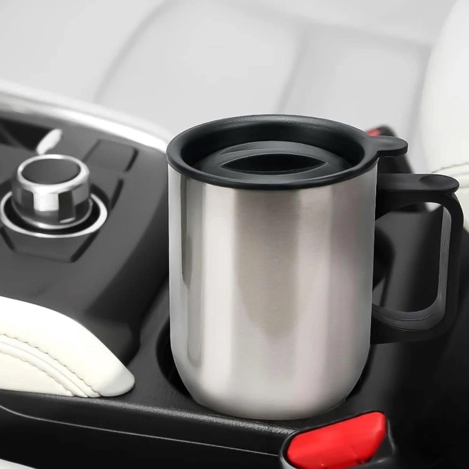 Stainless Steel Vacuum Glass Insulated Glass Coffee Cups (With Lid & Handle / 1 pc) Stainless Steel Vacuum Glass Insulated Glass Coffee Cups (With Lid & Handle / 1 pc)